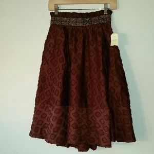 PRICE DROP! Anthropologie high waist midi skirt