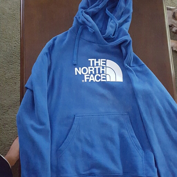 North face blue hoodie