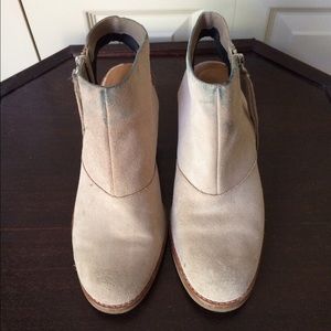 Dolce Vita open back, tassel tie zip bootie.