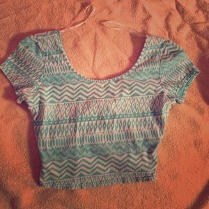 Aztec crop top