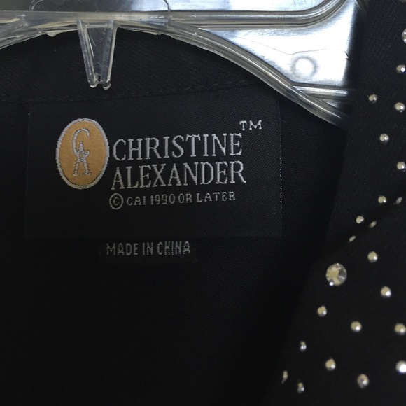 Christine Alexander Black Denim Jacket - Picture 2 of 2