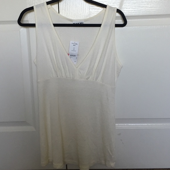 Cream Michael Stars tank.. maternity - Picture 1 of 1