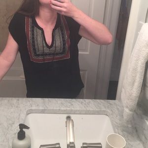 Black top with fun designs!