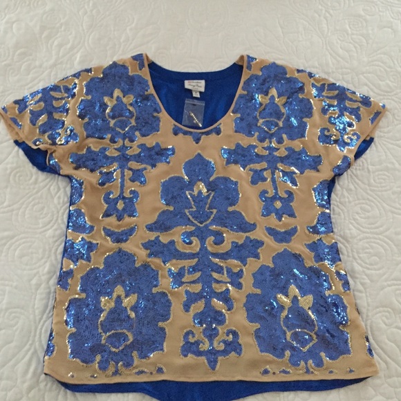 BRAND NEW Tracy Reese sequined top