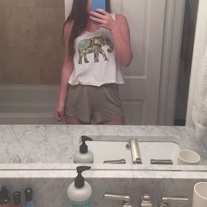 elephant crop top