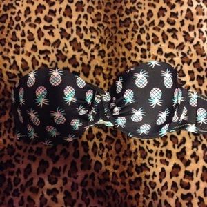 Forever 21 Pineapple Bandeau Bathing Suit Top 🍍
