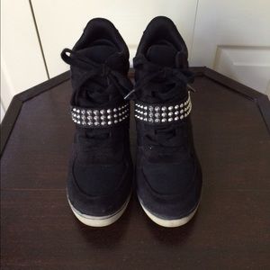 Target wedge sneakers with stuffed detail.