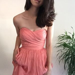 Arabelle Long Bridesmaids Dress in Silk Chiffon