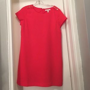 Red shift dress