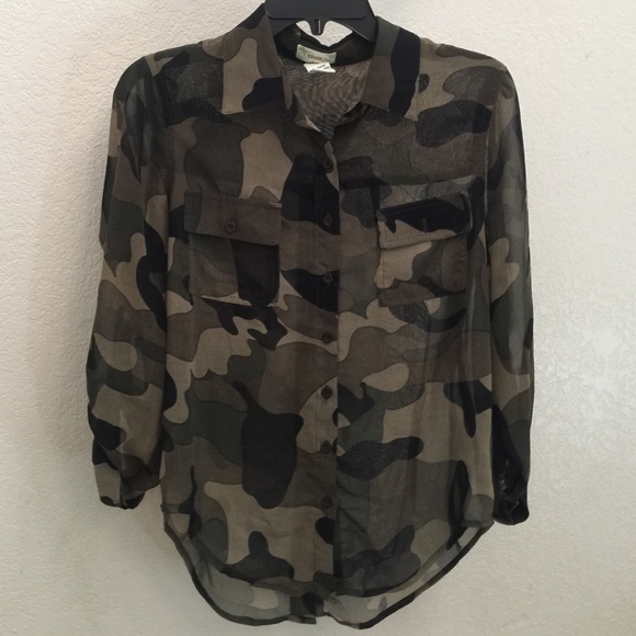 Camo button up top