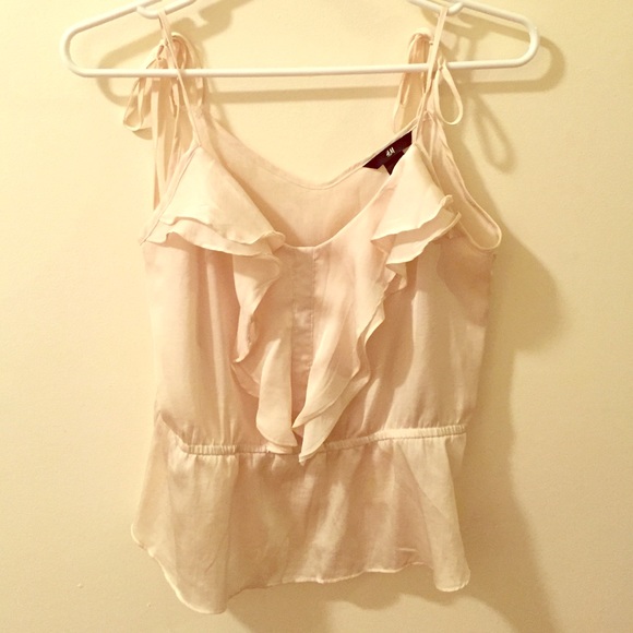 Cream H&M blouse tank top