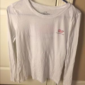 White Vineyard Vines Long Sleeve Shirt