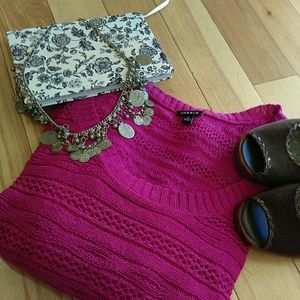 Hot Pink Sweater Dress