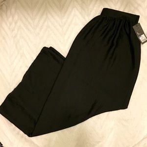 Black Silk Maxi Skirt