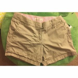 J Crew Khaki Chino 3" Shorts