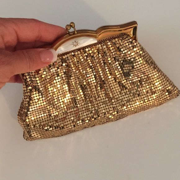 Vintage Whiting & Davis Bag Company Gold Clutch