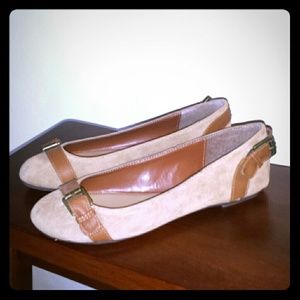 **SOLD** Chaps Brushed Suede Ballet Flats