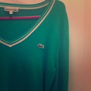 Lacoste green sweater
