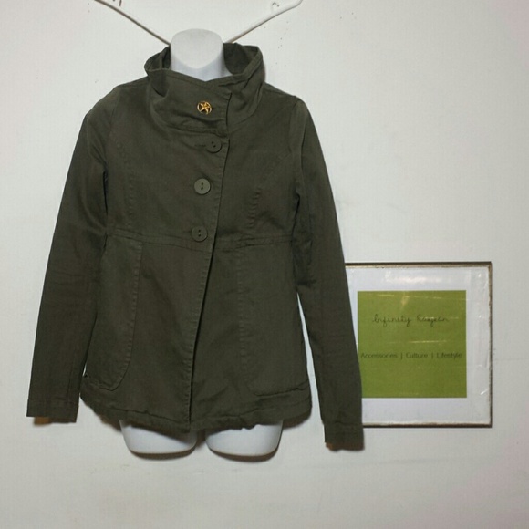 Zara Army Green Customized jacket