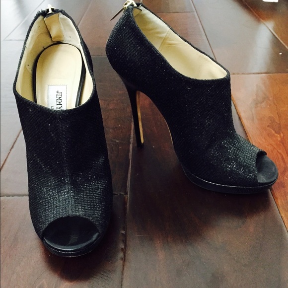 Jimmy Choo peep toe booties