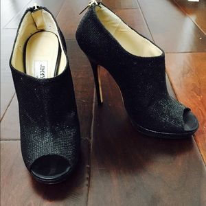 Jimmy Choo peep toe booties