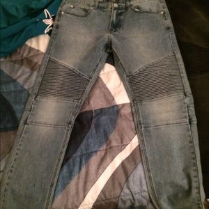 Biker jeans
