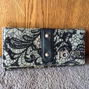 Fox Lace and Purple Zebra Wallet