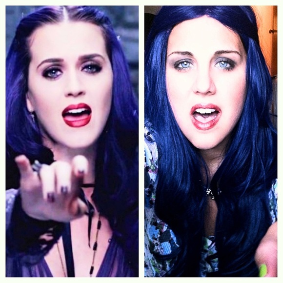 Long Blue Katy Perry wig!