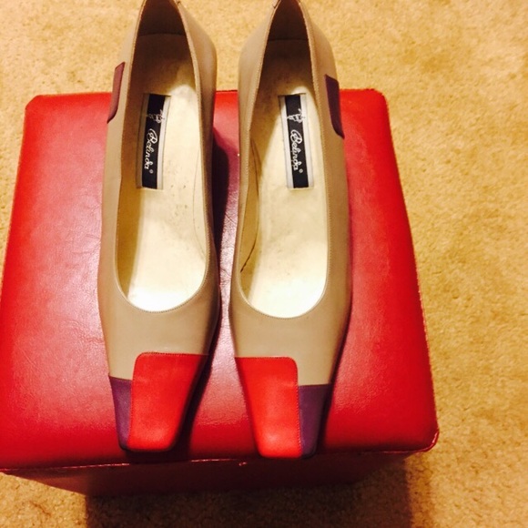 Belinda leather pumps. 3 inch heel
