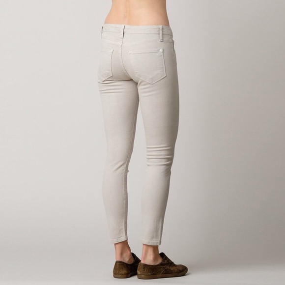 Baldwin Denim gray Rivington Skinny crop jeans