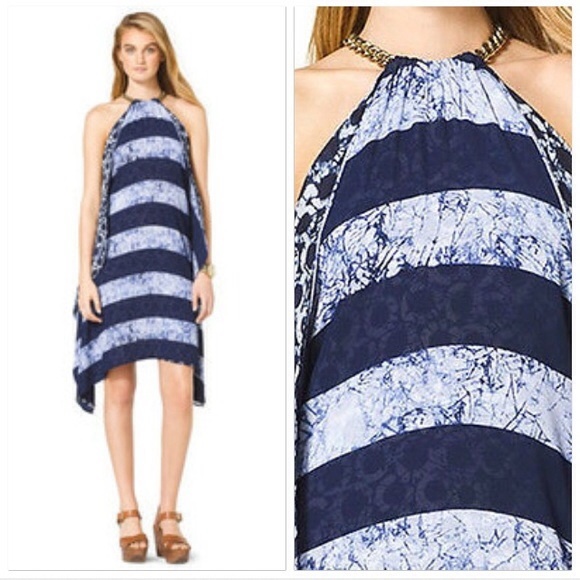 Michael Kors indigo halter dress - Picture 2 of 3
