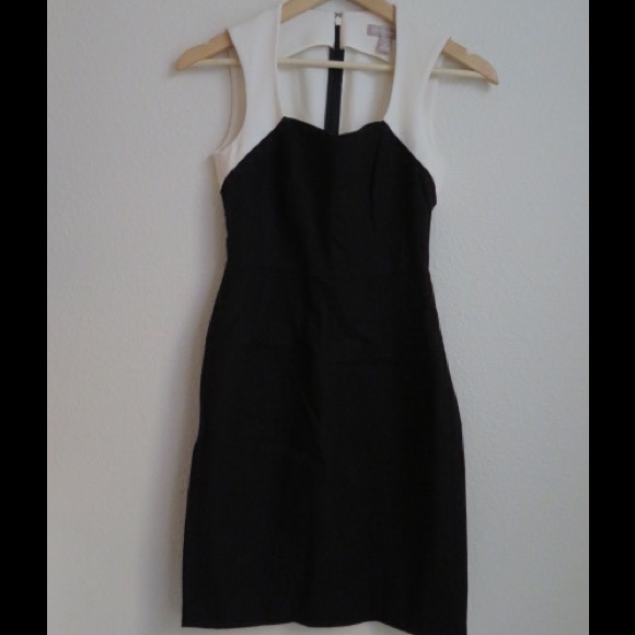 Banana Republic Color Block black and white Dress
