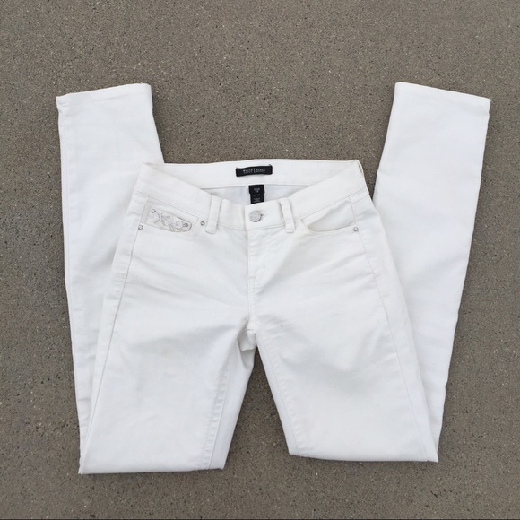 White House Black Market Denim - White House Black Market white jeans size 0