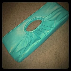 Teal clutch