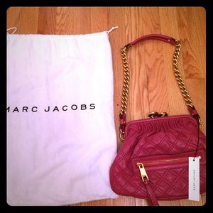 Pink NWT Marc Jacobs bag gold chain strap