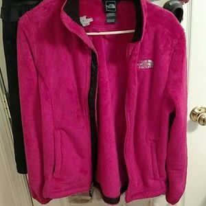 Pink north face jacket