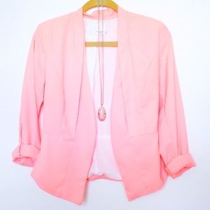 Neon Coral Blazer //