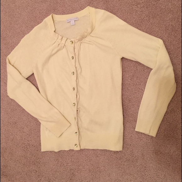 Pale yellow New York & Co. cardigan