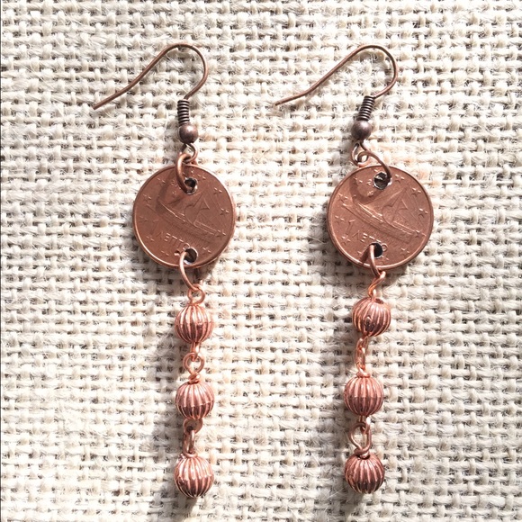 Greek Eurocent Earrings