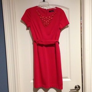 Bright pink Eliza J dress!