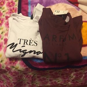 bundle! both h&m crewnecks