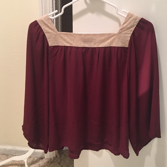 Maroon blouse - Picture 2 of 2