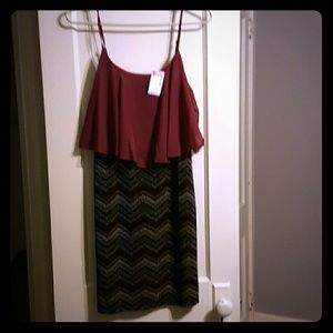 Dress with crop top