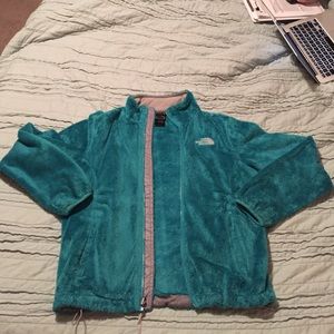 North Face M osito teal jacket
