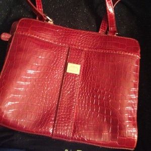 Liz Claiborne large tote alligator skin