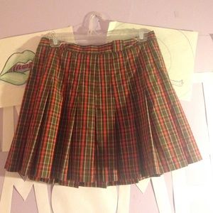 Plaid mini skirt