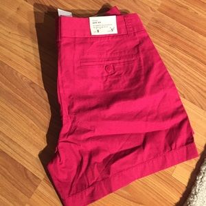 J crew chino shorts... Color: Barbados cherry