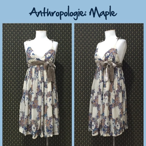 2006 Anthro "Snow Violet Dress" by Maple - Picture 5 of 9