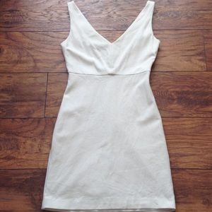 Sexy fitted white dress, fully lined!