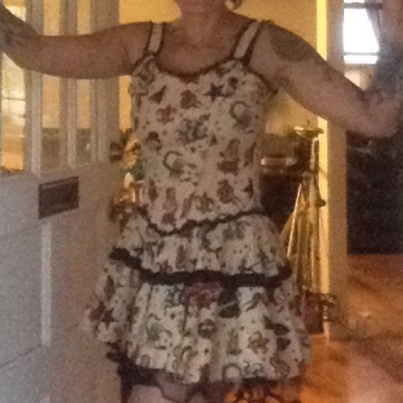 Living Dead Souls tattoo print dress - Picture 3 of 4